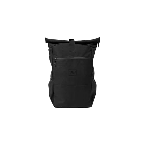 8000Kicks Everyday Hemp Backpack - Lightweight and Waterproof Backpack with Anti-theft pocket and Spacious Interior (Solid Black) - color: Solid Black