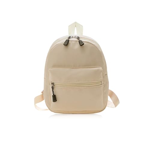 Cute Backpack, Lightweight Backpack Small Backpack for Women, Mini Backpack Purse with Zippers for Travel (khaki)