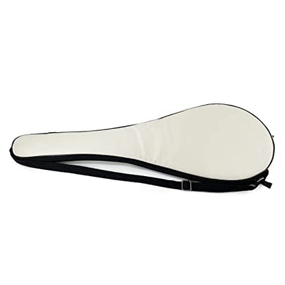 Tennis Bag Lightweight and Padded Tennis Rackets Cover with Adjustable Shoulder Strap - color: Beige, size: 27.5"x11.4"