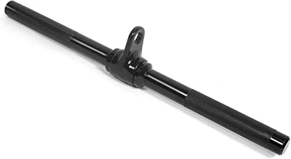 Yes4All Cable Machine Attachment, Row Handles, Tricep Rope, Straight Bar, V Bar, LAT Pulldown Accessories Load 880 LB for Home Gym - color: B. Straight Bar - Black