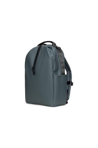 RAINS Clip Front Backpack Dark Grey - Waterproof Commuter Backpack with C-Clip Closure & Hidden Pocket, 16″ Laptop Sleeve, Urban Travel Daypack - color: Dark Grey