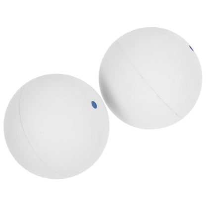 Single Dot Squash Training Balls 2pcs Rubber Reaction Trainer for Beginners Hand Eye Coordination Practice Bounce Ball for Squash Skill Improvement