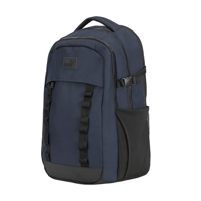 PUMA Range Backpack with Padded Straps, Laptop Sleeve & Luggage Strap, New Navy, One Size - color: New Navy