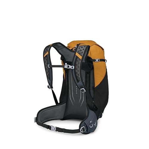 Osprey Hikelite 32L Durable Hiking Backpack - Travel Daypack with Rain Cover for Men and Women, Tungsten Yellow - color: Tungsten Yellow, style: 32l
