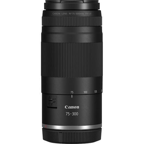 Canon EOS R100 Mirrorless Camera Bundle with Double Zoom Lens RF-S 18-45mm and RF 75-300mm Telephoto Lens, 64GB SDXC Card, Camera Backpack, Filter Kit, Cleaning Kit & Canon Shoulder Bag