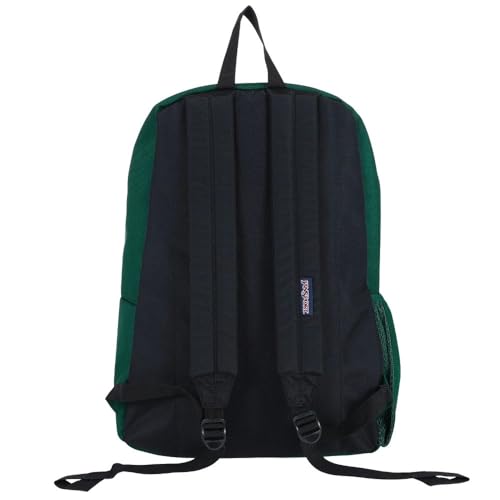 JanSport Cross Town Backpack 17" x 12.5" x 6" - Simple Bag for Everyone with 1 Main Compartment, Front Utility Pocket - Premium Class Accessories - Deep Juniper - color: Deep Juniper