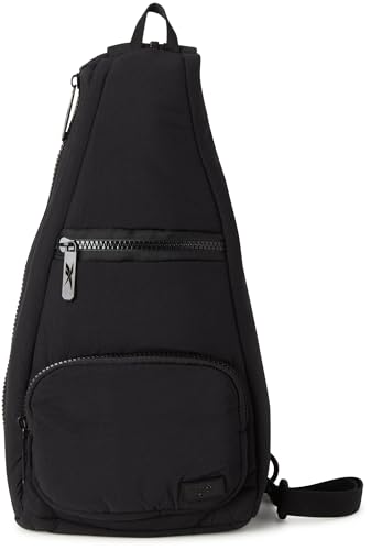 Reebok Unisex Crossbody Bag - Convertible Compact Durable Cross Body Bag for Women and Men - Gym and Travel Essentials, Size One Size, Maeve Black - color: Maeve Black