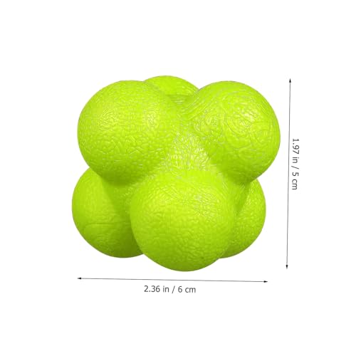 balacoo 6pcs Colorful Reaction Balls Hexagonal Motor Response Training Balls Reflex Training Toys Fitness Equipment Goalkeeper
