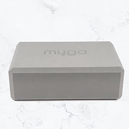MYGA Yoga Block,Lightweight EVA Foam Yoga Brick,High Density Non-Slip Block for Yoga Poses, Pilates, Balance and Flexibility - color: Grey