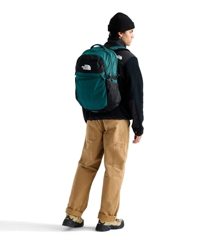 The North Face Router Everyday Laptop Backpack - Daypack, Water Repellent, Laptop Sleeve, Reflective Details, Pacific Teal/TNF Black, One Size - color: Pacific Teal/Tnf Black, size: One Size