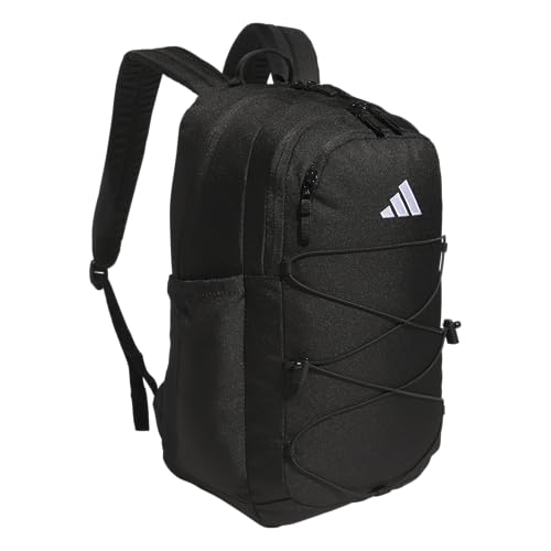 adidas Amplifier Backpack for Laptop, School and Gym, 28L, Black/White/Bungie, OSFA - color: Black/White/Bungie
