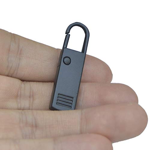 Zipper Pull Tab Replacement Luggage Backpack Zippers Extender Metal Tag Handle Mender Fixer Repair for Suitcase, Bag