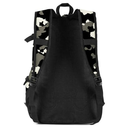 rickyh style School Backpack Travel Bag for Men & Women Lightweight College Back Pack with Laptop Compartmen - color: 04heibai