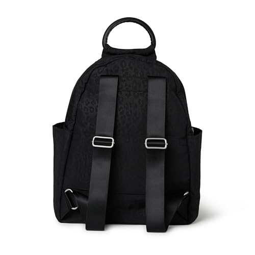 Baggallini Women's All Day Backpack, Black Cheetah Emboss, One Size… - color: Black Cheetah Emboss