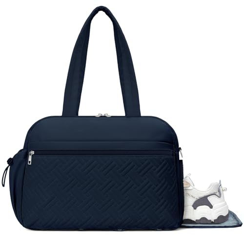 SYTRAH Gym Bag for Women, Lightweight Workout Duffle Bag with Shoe & Wet Separation for Gym, Yoga, Travel & Overnight, Stylish Sports Bag with Adjustable Shoulder Strap Blue - color: Blue(Shoes compartment)