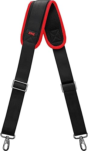 ZINZ Bag Shoulder Strap, Padded Adjustable Shoulder Strap Replacement - color: Wine Edge, size: 57"