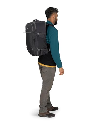Osprey Daylite 44L Carry-On Travel Pack - Lightweight, Durable Backpack with Streamlined Design - Versatile, Spacious Bag for Weekend Trips or Business, Black - color: Black