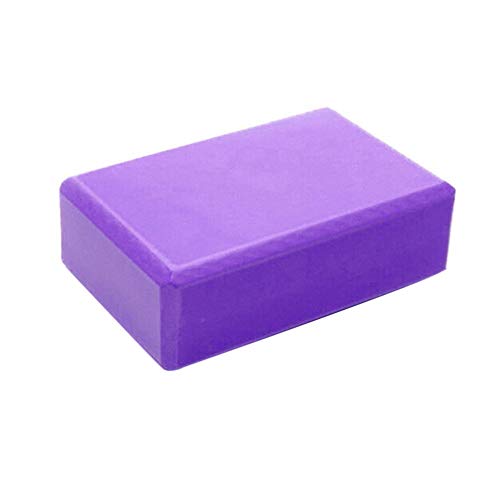 Yoga Blocks Bulk 2 Pack Supportive Latex-Free EVA Foam Yoga Blocks Set,Non-Slip Surface Lightweight High Density Yoga Blocks for Meditation Exercise Stretching Pilates - color: Purple