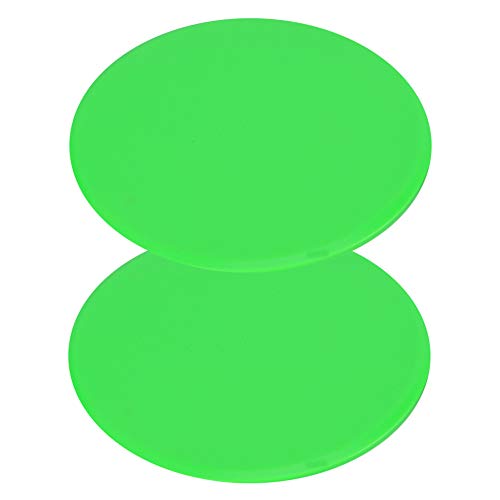Premium Fast Speed Slide Plates Discs Whole Body Core Workout Equipment for Home Gym Fitness Training Green 2Pcs Set