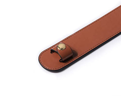 Leather Shoulder Strap Pad for Designer Trendy Bags - color: Caramel Colour
