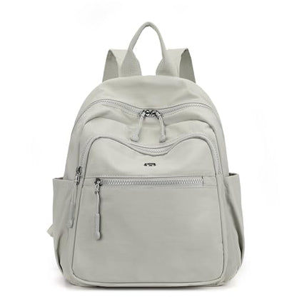 Backpack Purse for Women Ladies Nylon Bag Casual Daypack Travel Shopping Pack (B Style Gray) - color: B Style Gray