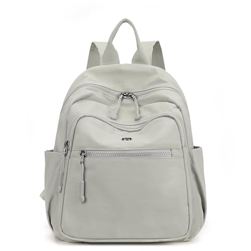 Backpack Purse for Women Ladies Nylon Bag Casual Daypack Travel Shopping Pack (B Style Gray) - color: B Style Gray