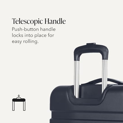 SwissGear 7366 Signature Hardside Expandable Luggage with Spinner Wheels, TSA Lock, Navy, Checked-Medium 23-Inch - color: Navy, size: Checked-Medium 23-Inch