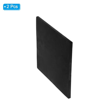 PATIKIL Rubber Anti-Vibration Pads, 2 Pcs Square Vibration Isolation Mats 8" x 8" x 0.4" for HVAC Air Conditioner Air Compressor Washer Dryer, Black - size: 8" x 8" x 0.4"