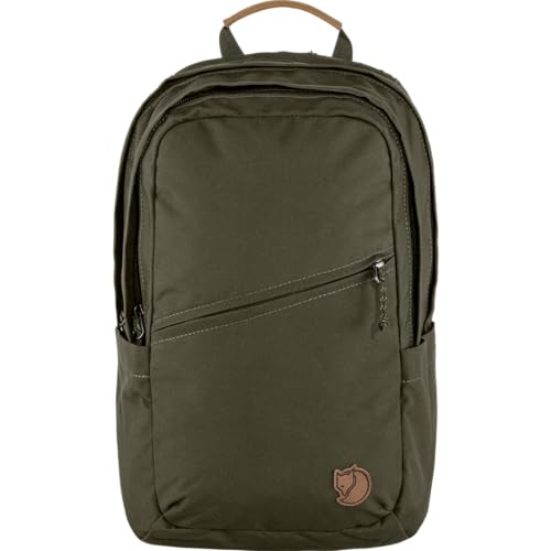 Fjällräven Raven 20 Backpack - Multi-Pocket Organization, Padded Support, Durable Fabric - Commuting, Travel, Dark Olive - color: Dark Olive