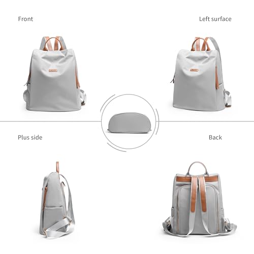 Women's Backpack Purse Nylon Anti-theft Casual Water Resistant Lightweight Small Shoulder Bags 2026 for Travle Cute Fashion Camping Bag for Work Daily Going Out Dackpack Ladies Light Grey - color: Light Green
