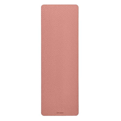 Retrospec Zuma Yoga Mat | 1/2 Inch Thick Non Slip Workout Mat | TPE Exercise Mat for Yoga, Pilates & Stretching | 72x24in - color: Rose