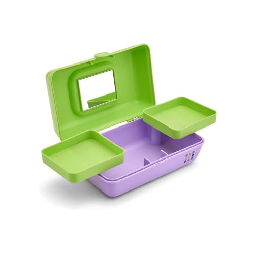 Caboodles Pretty in Petite - color: Neon Green Over Lilac, size: 8.82 x 5.88 x 3.66 inches (Pack of 1)