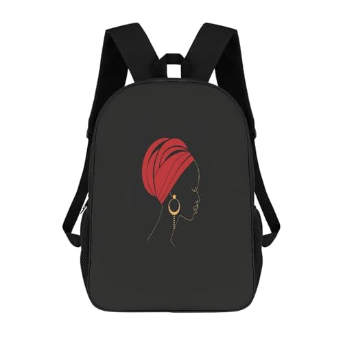 Travel Laptop Backpack Slim Durable Lightweight Back Pack Cute Simple Female Silhouette Small Backpack For Women Men - color: Simple Female Silhouette