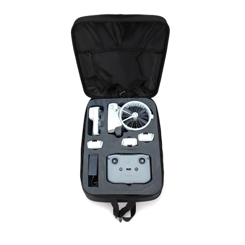 Carrying Case Backpack for DJI Flip, Travel Storage Shoulder Bag Portable Organizer EVA Protective Cover Shell can Store Flip Drone Accessories, RC2 or RC-N3 Remote, Charging Hub Batteries