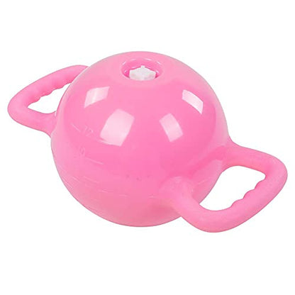 Water Filled Kettlebells, Adjustable Weight Fitness Equipment, Eco-Friendly PVC Kettlebell with Non-Slip Handle for Home Yoga Pilates Full Body Workout, 1.2-12 lb (Pink)