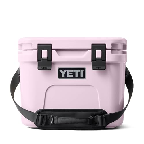 YETI Roadie 15 Hard Cooler with DoubleDuty Shoulder Strap - color: Cherry Blossom