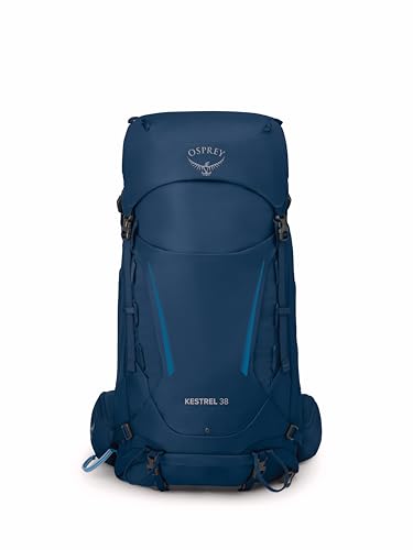 Osprey Kestrel 38L Men's Backpacking Backpack, Atlas Blue, S/M - color: Atlas Blue, size: Small-Medium