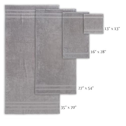 SOFE H&L | Olea Luxury Turkish Cotton Bath Towel Set of 1 : 1 Jumbo Bath Towel Cool Gray | Premium, Soft, Durable, Absorbent | XL Bath Towels Oversized - color: Cool Gray, size: Set of 1 (1 Jumbo Bath Towel)