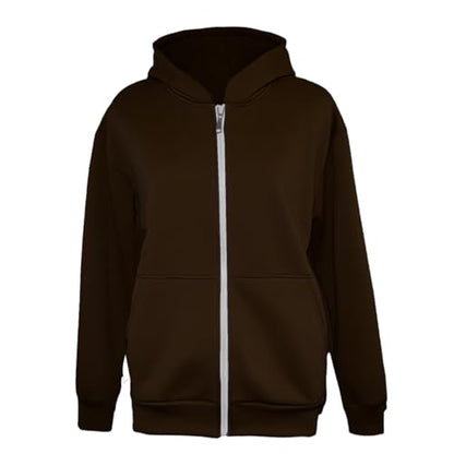 Backpack Hoodie for Men Women Zipper Cardigan Creative Hoodies Lightweight Travel Hooded Sweatshirts with Backpack - color: Brown, size: Small