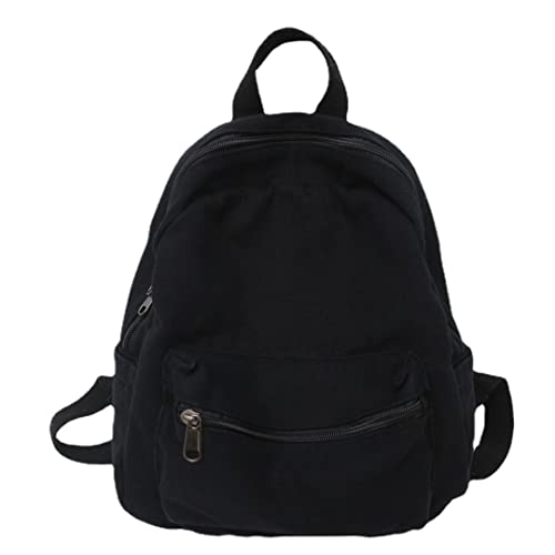 XPONNI Small Backpack Purse for Teen Girls Grunge Accessories Purse Backpack for Women Mini Backpack Purse (Black) - color: Black