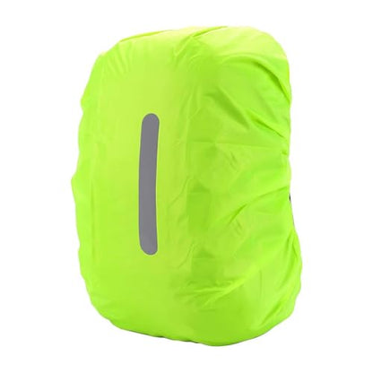 Lightweight Waterproof Backpack Cover, Packable Rain Cover for Backpack Protection, High-Visibility Reflective Travel & Hiking Rain Cover(Green)