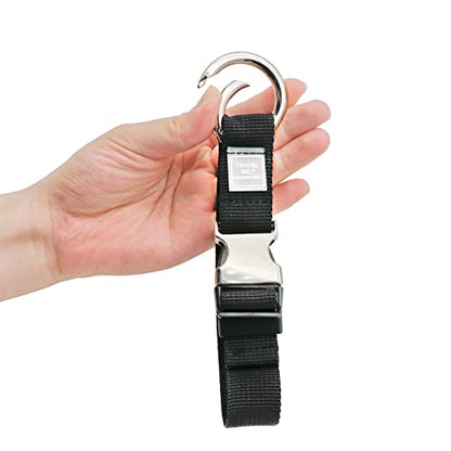 Add-A-Bag Luggage Strap Jacket Gripper, Luggage Straps Baggage Suitcase Belts Travel Accessories - Make Your Hands Free, Easy to Carry Your Extra Bags, Black - color: Black