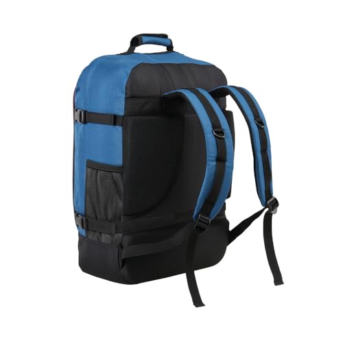 Cabin Max Metz 44L Travel Backpack Carry on Luggage Sized 55x40x20cm (22x16x8) Lightweight (Navajo Blue) - color: Navajo