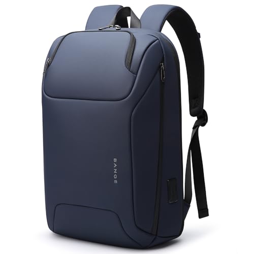 FUTURE AESTHEICS Business Laptop Backpack for Men,Women，15.6 Inch Water Resistant Travel smart Laptop Backpack Carry On Backpack with USB Charging Port，Large Business Work Durable Computer Bag, Blue - color: Blue