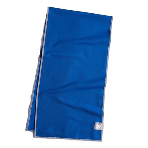 MISSION Max Plus Cooling Towel- Soft, Durable Microfiber - Cools Up to 3 Hours - UPF 50 Sun Protection - Machine Washable - color: Mission Blue