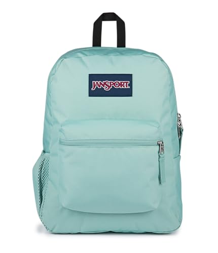 JanSport Cross Town Backpack - Simple Bag for Everyone with 1 Main Compartment, Front Utility Pocket - Premium Class Accessories - Faded Sage - color: Faded Sage