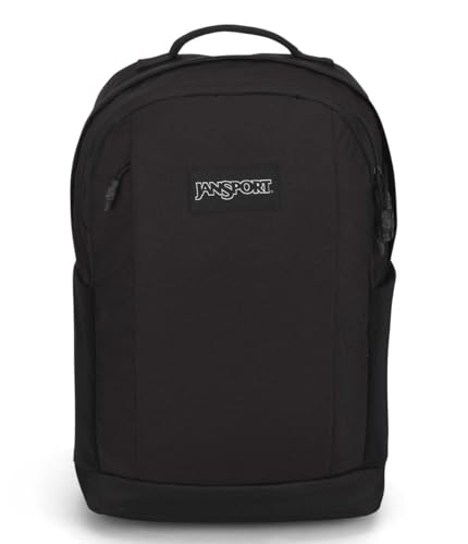 JanSport Inbound Pack – Large Main Compartment, Dual Water Bottle Pockets, and Dedicated 15-Inch Padded Laptop Pocket, Black - color: Black