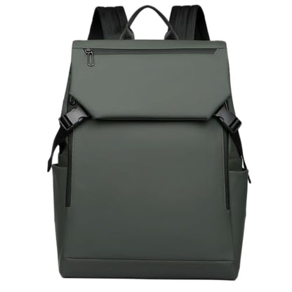 Men's Modern Professional Laptop Backpack, Black Waterproof Business Travel Bag with Multiple Compartments, Large Capacity (green) - color: Green