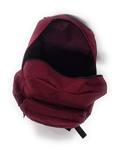 Backpack With Front Pockets And Laptop Sleeve To Carry Heavy Books,University Backpack With Padded Shoulder Straps Made in USA.(Maroon)