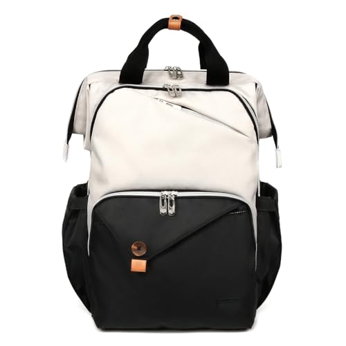 Hap Tim Baby Diaper Bag for Boys Girls, Large Backpack Diaper Bags with Double Compartments, Baby Registry Search Shower Gifts Stuff Newborn Must Haves（7340-BH） - color: Khaki Black